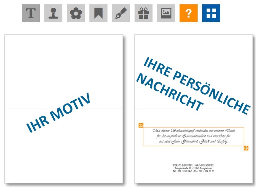 Kommentierter Screenshot des Editors