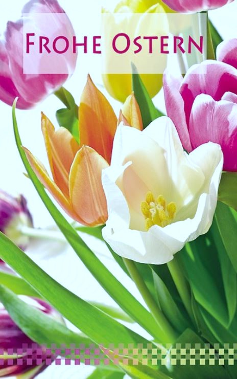 Glückwunschkarte "Frohe Ostern"