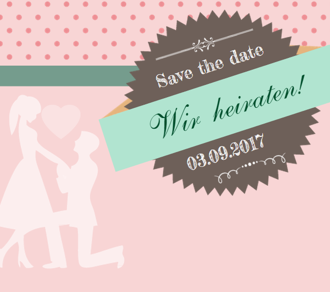 Einladungskarte - Save the Date