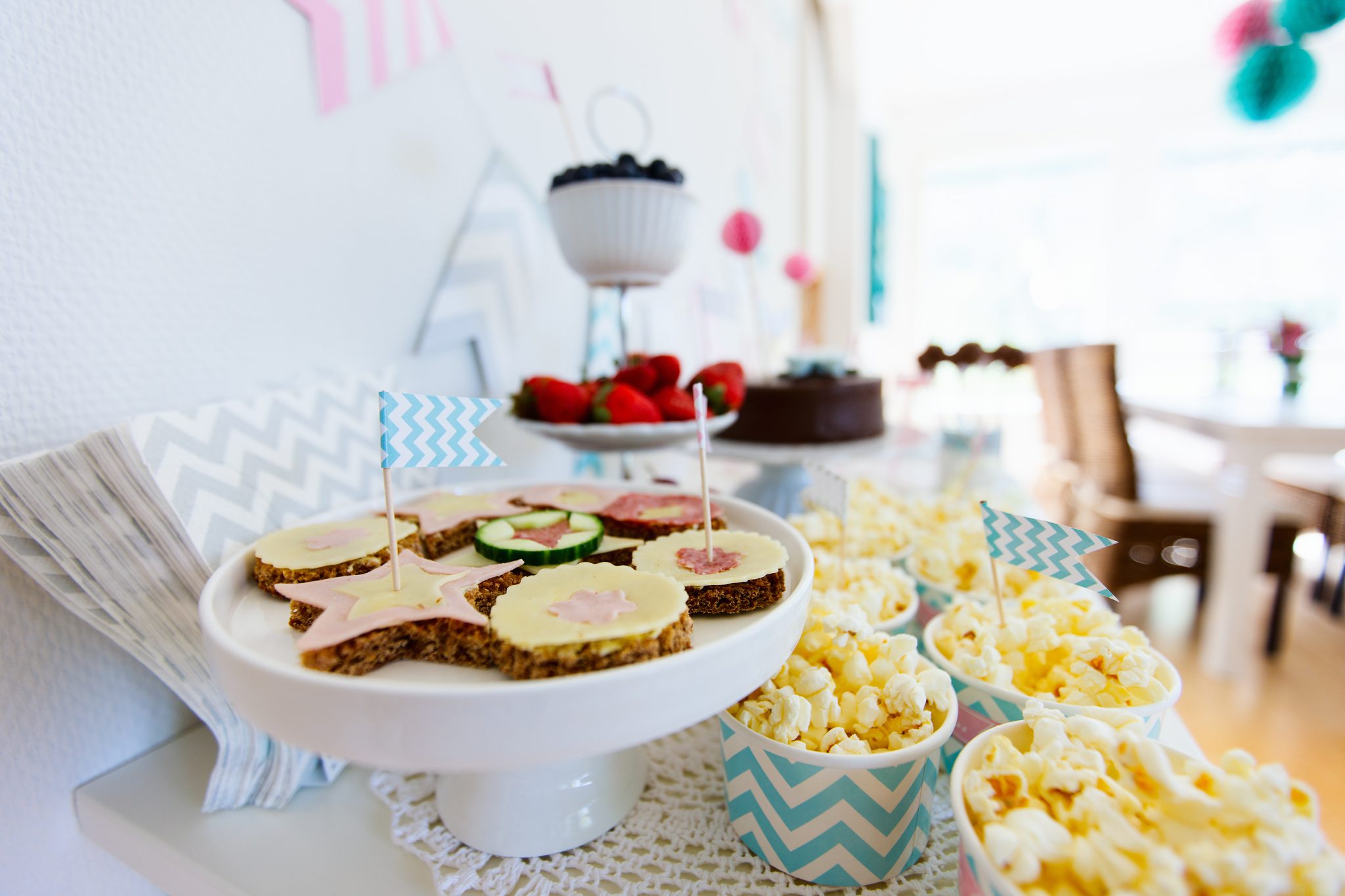 Baby Shower – Buffet mit Häppchen