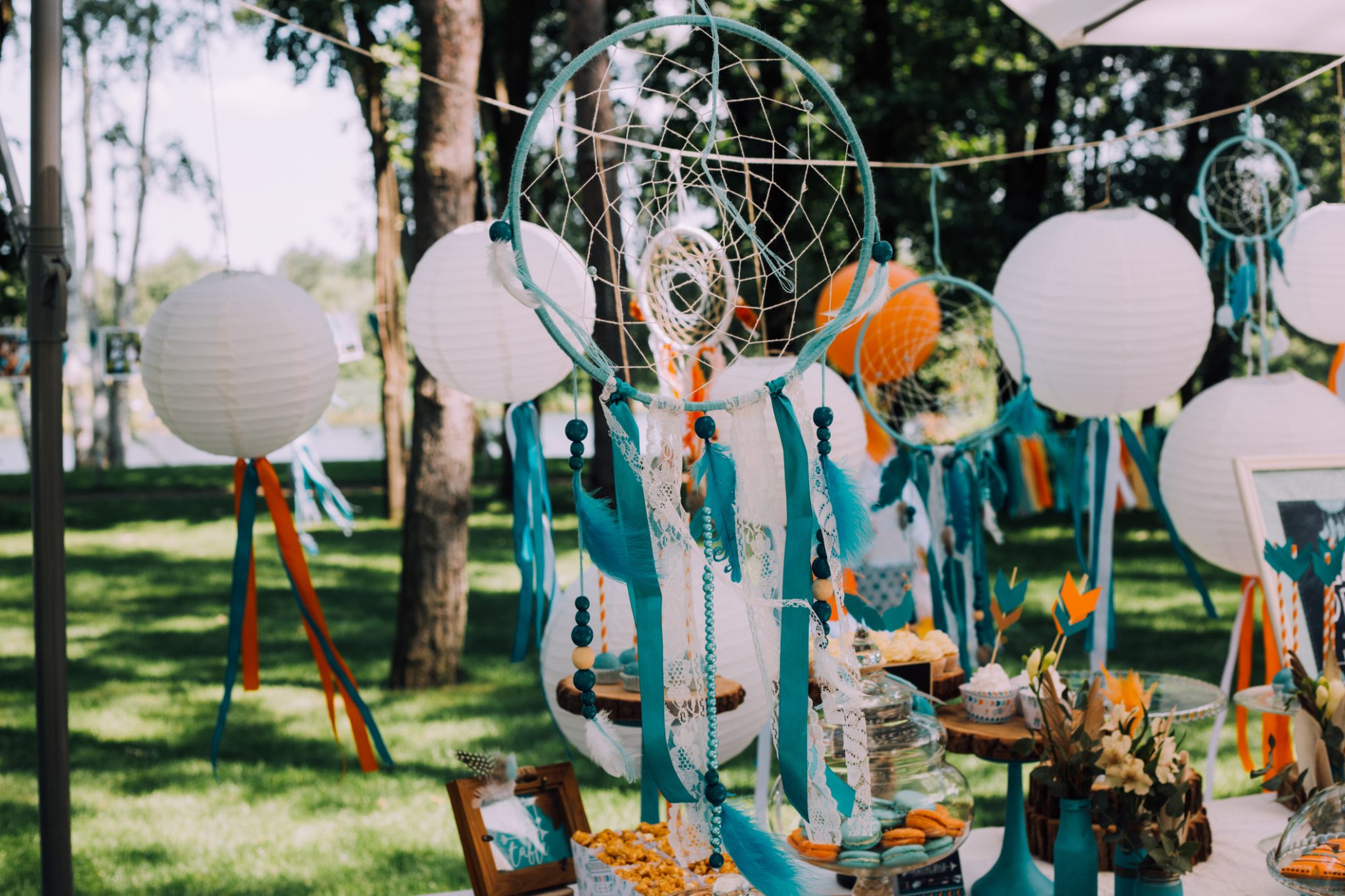 Party mit Boho-Deko