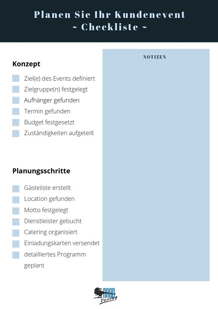 Download: Kundenevent Checkliste