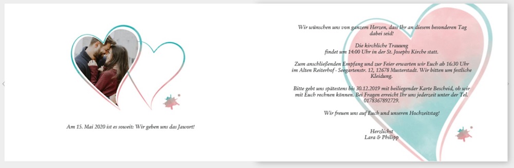 Beispiel Hochzeitseinladung schreiben