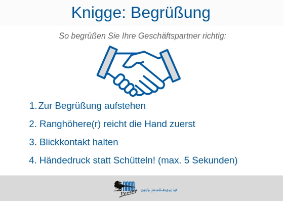 richtige Begrüßung Geschäftspartner