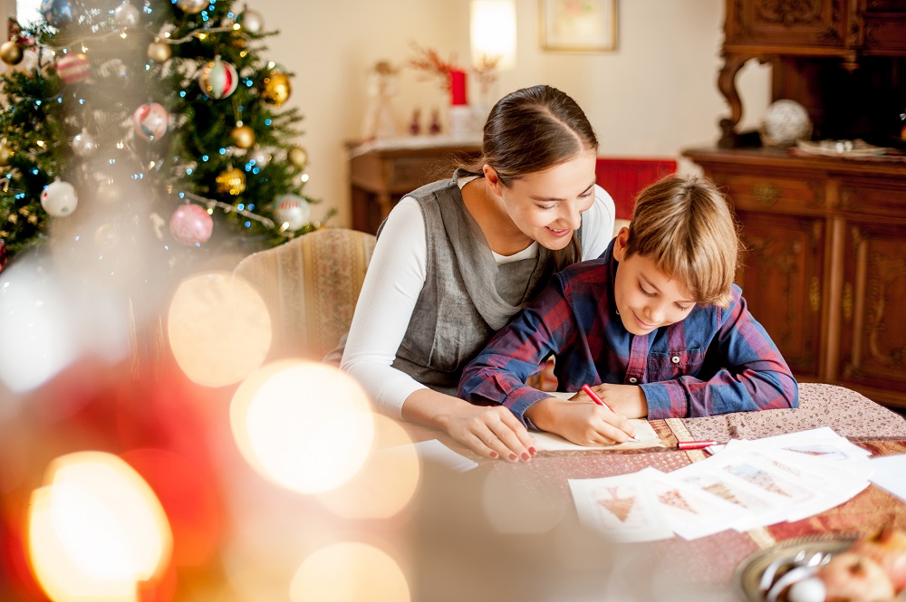 Spruch in den Weihnachtsbrief schreiben