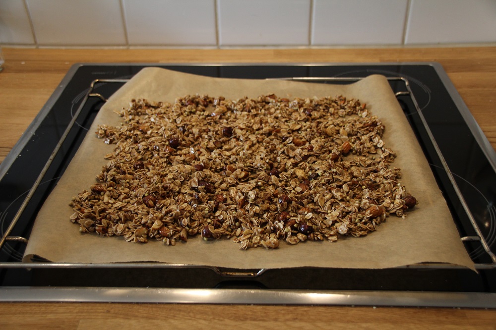 Lebkuchen-Granola vor dem Backen