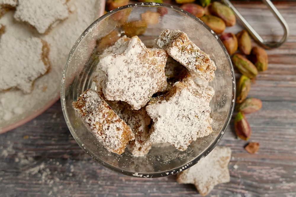 Weihnachtsplätzchen in Stern-Form