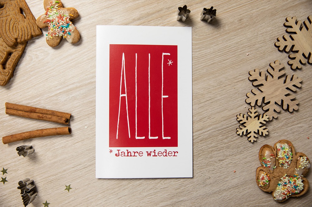 Typographie als moderner Weihnachtsgruß