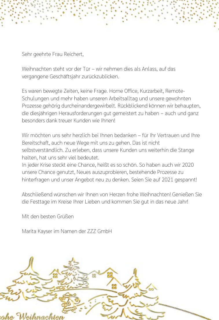 Danke sagen zu Weihnachten Tipps für geschäftlichen Dank