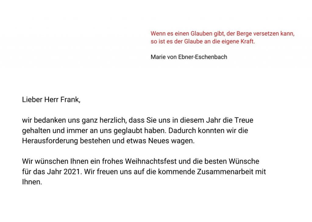 Geschaftliche Weihnachtskarten Texte Formulieren