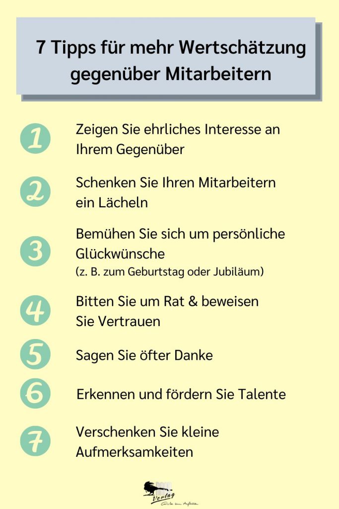 Mitarbeiter wertschätzen: 7 Tipps