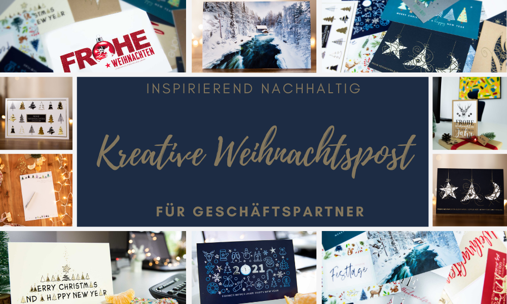 Geschaftliche Grusskarten Zu Weihnachten Kreativ Nachhaltig