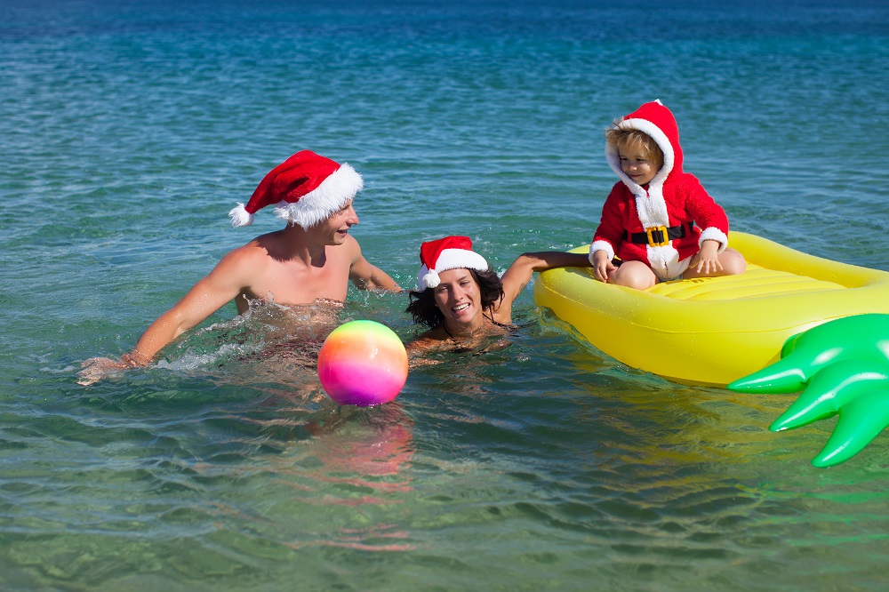 In Australien herrscht an Weihnachten perfektes Badewetter.