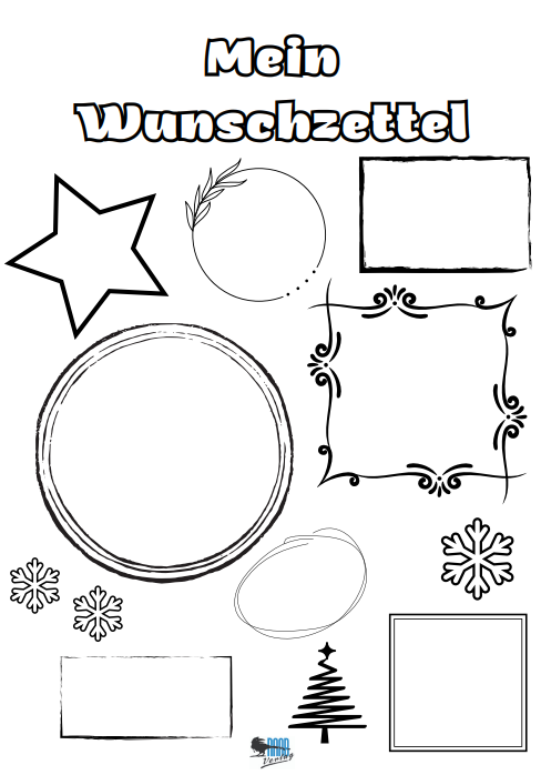 Wunschzettel Vorlage: Gemalt, gebastelt oder geschrieben