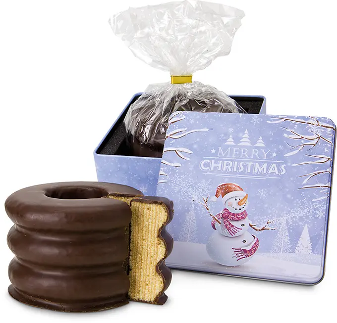 Baumkuchen in Schmuckdose
