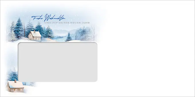 Winterzauber, DIN-lang-Fensterkuvert