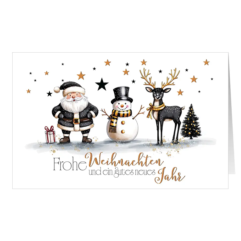 Snowman and friends