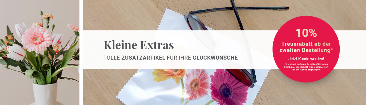 Zusatzartikel - Glückwunsch - Kleine Extras - Briefpapier, Kuverts & mehr