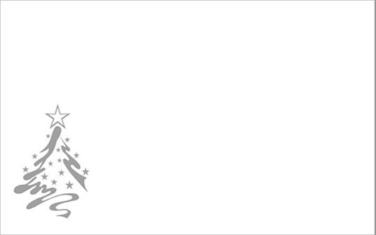 Kartenkuvert, X-Mas Tree (Nassklebung)
