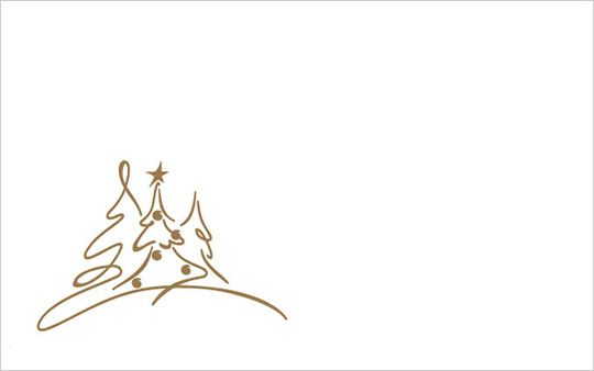 Kartenkuvert, Drei Bäumchen (selbstklebend)