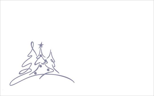 Kartenkuvert, Drei Bäumchen (selbstklebend)