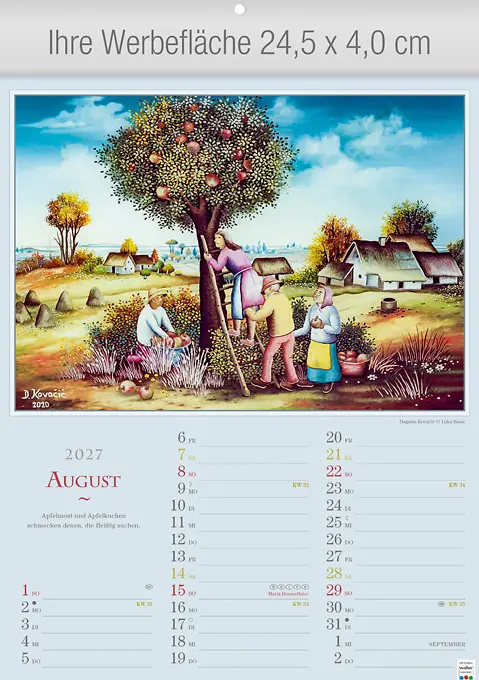 Naive Phantasien Kunstkalender