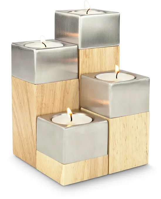 4er-Set Teelichter Luce