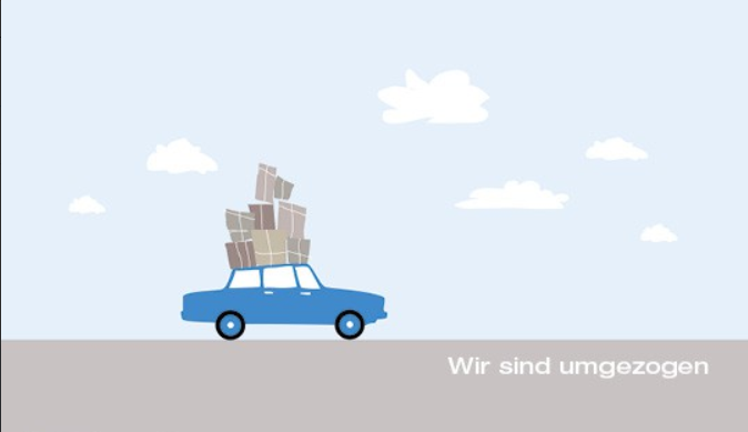 Karte - Auto mit Gepäck auf dem Dach